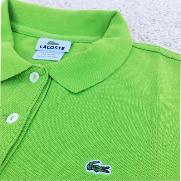 Lacoste Tops - Green lime Lacoste shirt 👕